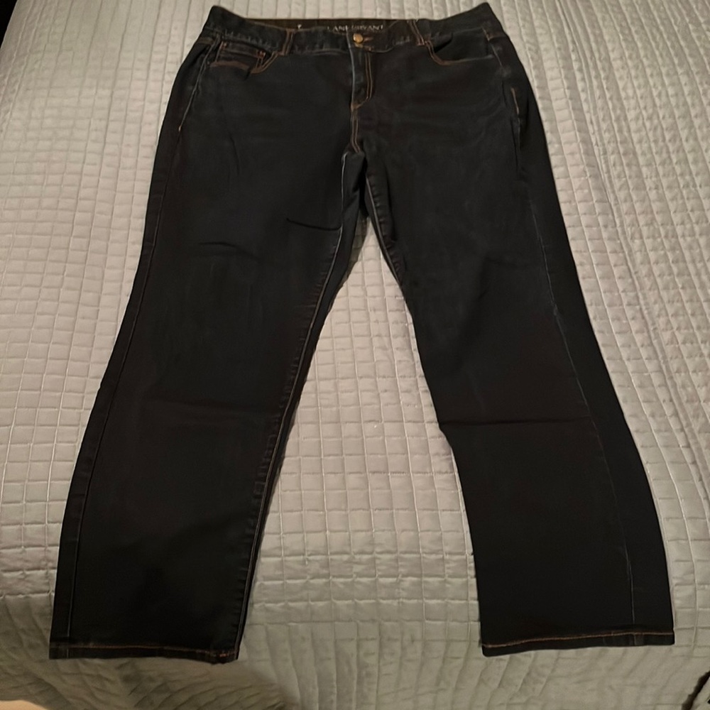 Lane Bryant Dark Wash Straight Jeans | Size 20 Regular